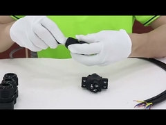 4-kanałowe wodoodporne złącze IP68 typu X 3-biegunowe, idealne do przewodów 3-pinowych