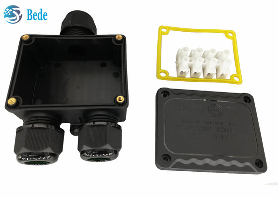 Y Tee Type Outdoor Wire IP68 Waterproof Junction Box With Terminal Blocks