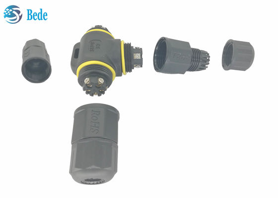 Wodoodporne złącza elektryczne typu T 5-pinowe Skrzynka przyłączeniowa kabla IP68 5 pinów