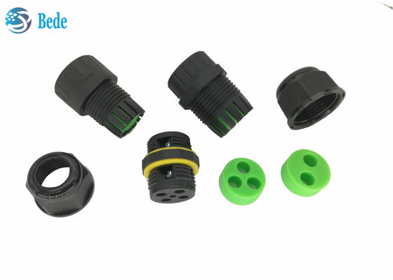 Wodoodporne złącza kablowe IP 68, 3-pinowe, wyjście 2-4 przewodowe, odporne na wysokie napięcie i prąd