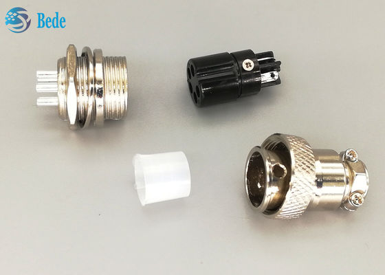 Prosty wtyk srebrzony Gx16 złącze lotnicze 5-pinowe męskie i żeńskie