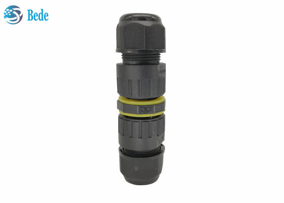 2 3 Pins 2 Channel 250V 24A Waterproof Cable Connectors M25 Quick Wiring Screwless