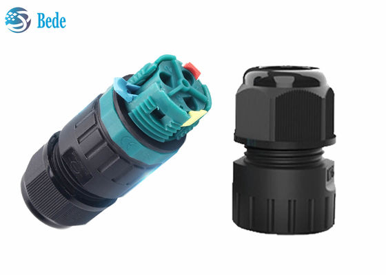 M25 Quick Wiring Screwless Waterproof Cable Connectors 2 3 4 5 Pins 2 Channel 450V 40A