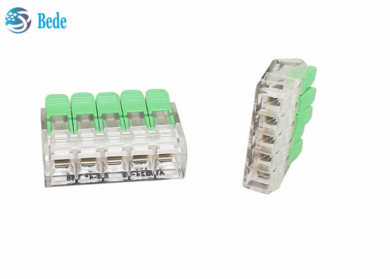 Spring Lever Quick Connect Terminal Block 5 Way  450V 32A OJ265