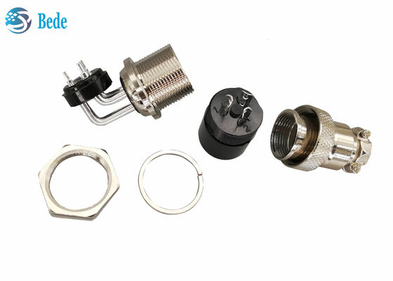 GX 20 2 3 4 Pin łącznik lotniczy łokieć męski i prosty kobiecy zestawy łącznik montażu paneli