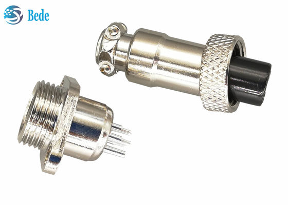 3A 200V GX12 M12 Złącze lotnicze z kołnierzem rombowym, wtyk męski i żeński