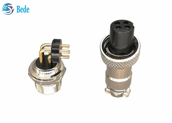 2 4 Pin Gx12 3 Pin Connector PCB Lutowanie 90 stopni Pin 3A 200V