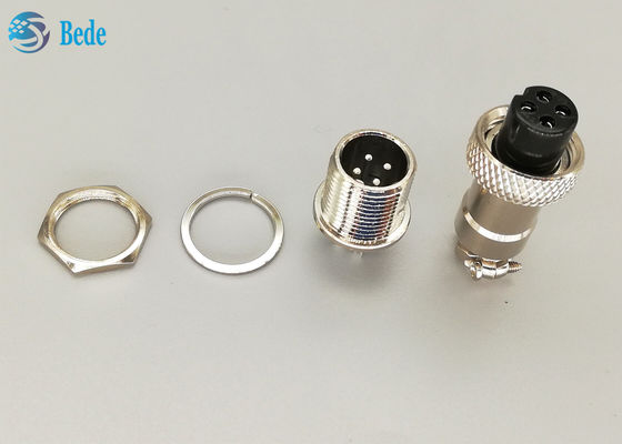 Złącze lotnicze ze stopu cynku GX16, 2-pinowe, 3, 4, 5 pinów, montaż tylny