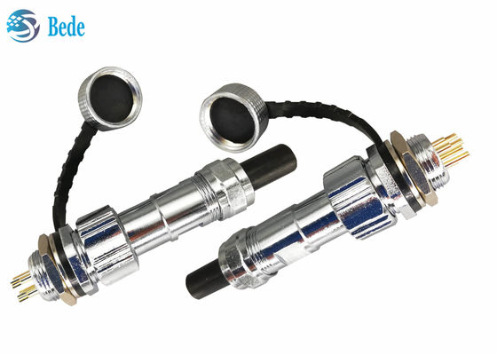 Wodoodporne złącze lotnicze IP68 GX16, montaż panelowy, 2~10 pinów