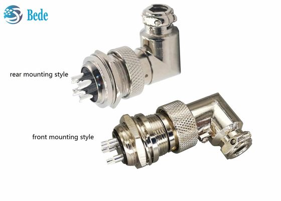 Złącze kablowe lotnicze 200V 4A M16 Kątowe żeńskie i męskie do montażu panelowego 6~10 pinów