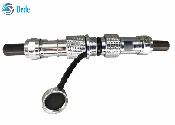 Miedziana obudowa złącza lotniczego M12 IP68, styl dokowania kabel-kabel, 2~7 pinów