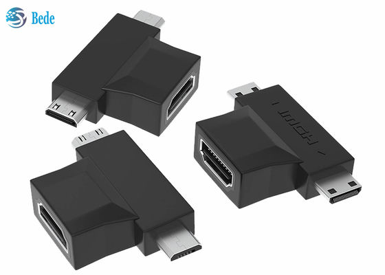 1080P Złote 2 w 1 HDMI Repeater HDMI Kobieta do HDMI Mikro i Mini