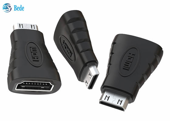 Pozłacany konwerter HDMI Mini, adapter żeński A na mini męski HDMI
