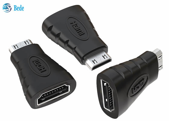 Pozłacany konwerter HDMI Mini, adapter żeński A na mini męski HDMI
