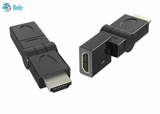 Złote pokrycie HDMI Adapter obrotowy 90 180 270 360 stopni