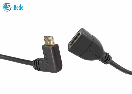 Kątowy adapter kabla Mini HDMI Męski na HDMI Żeński, złącze w 4 kierunkach Góra-Dół-Lewo-Prawo