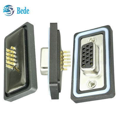 Złącze D-SUB 15PIN żeńskie, napięcie znamionowe 500V, elektroniczne, wodoszczelne