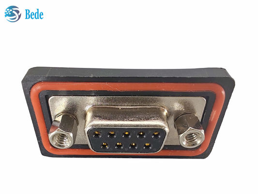 PA66 Silicone D Sub9 Kobieta łącznik wysokiego napięcia prądu 500V Typ montażu Lutowane