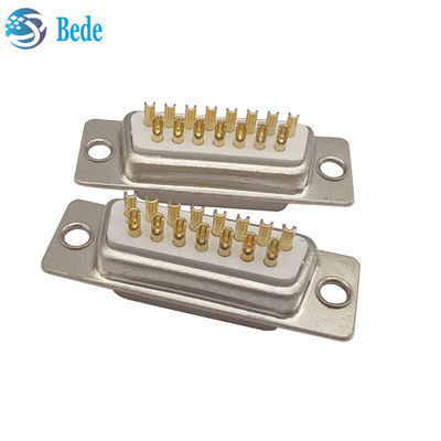 Najwyższej klasy D-Sub 15 łączniki kobiece Odporność izolacyjna 5000 megohm Min stylu łącznika D-SUB 15