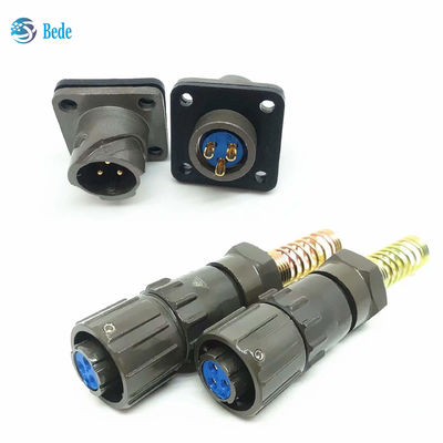 Złącza wojskowe serii FQ 18, wodoodporne, dla przemysłu, 2~7 pinów i 12 pinów