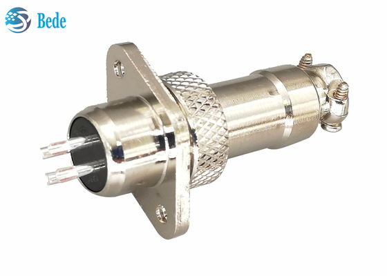 Wodoodporne złącze lotnicze IP67 Gx12, styl dokowania, 2-pinowe, 3A, 200V