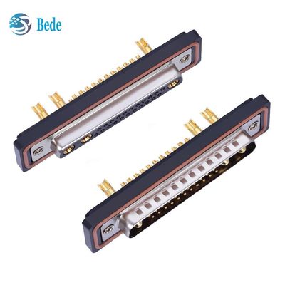 25W3 D-Sub łączniki męskie / żeńskie IP67 Stopień pomieszanej transmisji mocy sygnału